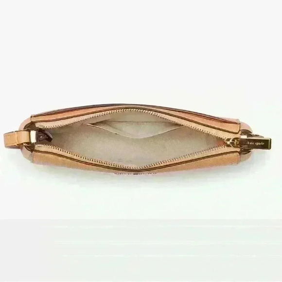 NWT Authentic Kate Spade New York Leila Mini Top Zip Crossbody Orange Cream - Picture 3 of 7